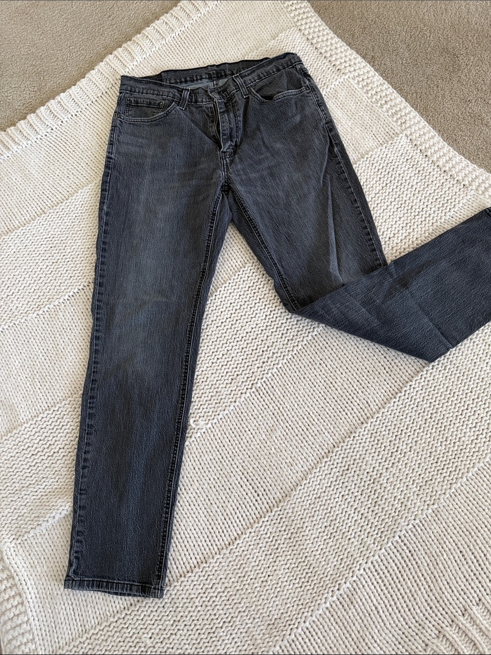 Levi's Men's Slim Straight Jeans - Washed Black